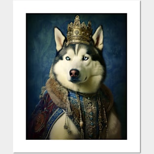 Siberian Husky The King Posters and Art